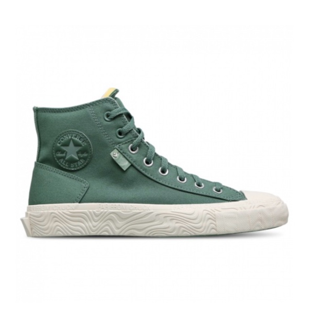 Converse Forest Green High-Tops with Cream Sole